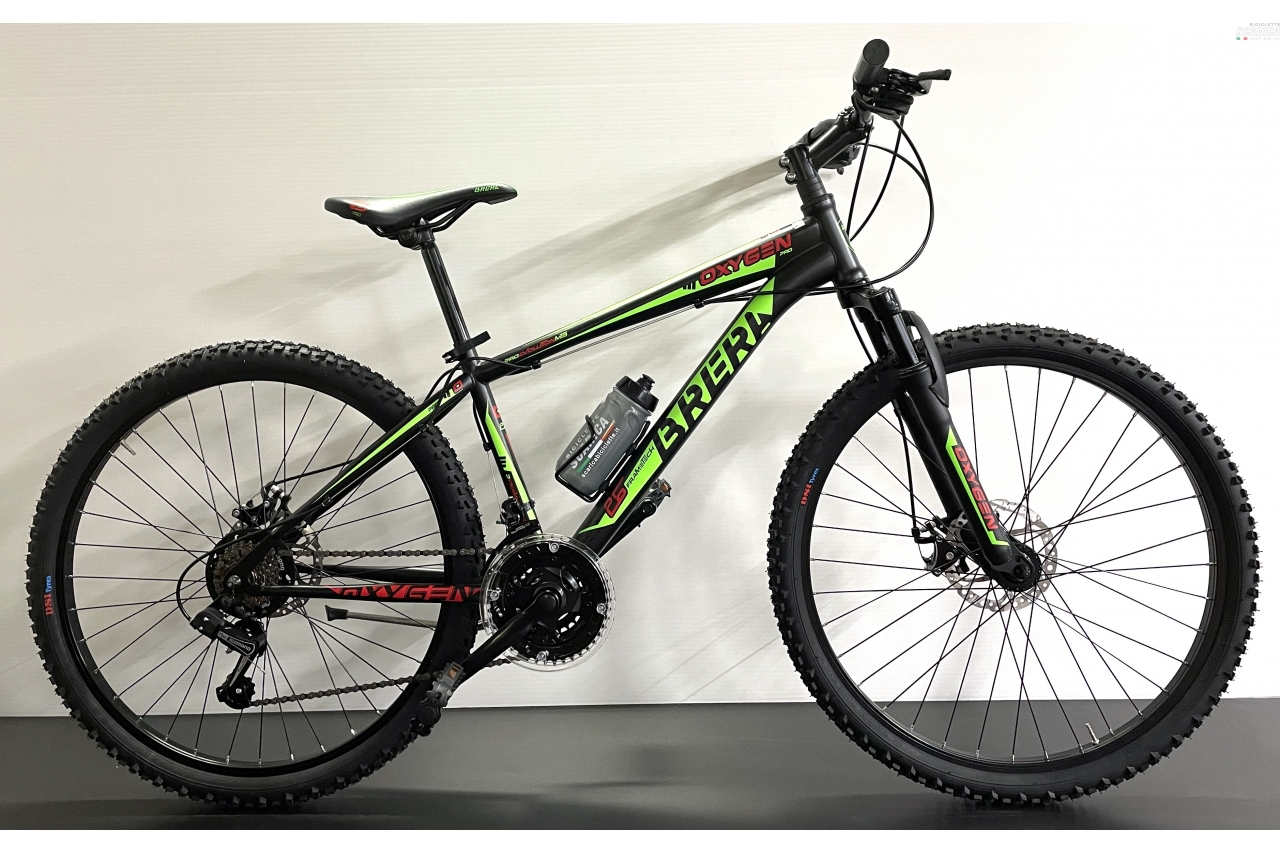 BRERA OXYGEN DISCO 26 21V NERO VERDE - BRERA CICLI 3 BRERA OXYGEN DISCO 26 21V NERO VERDE - BRERA CICLI