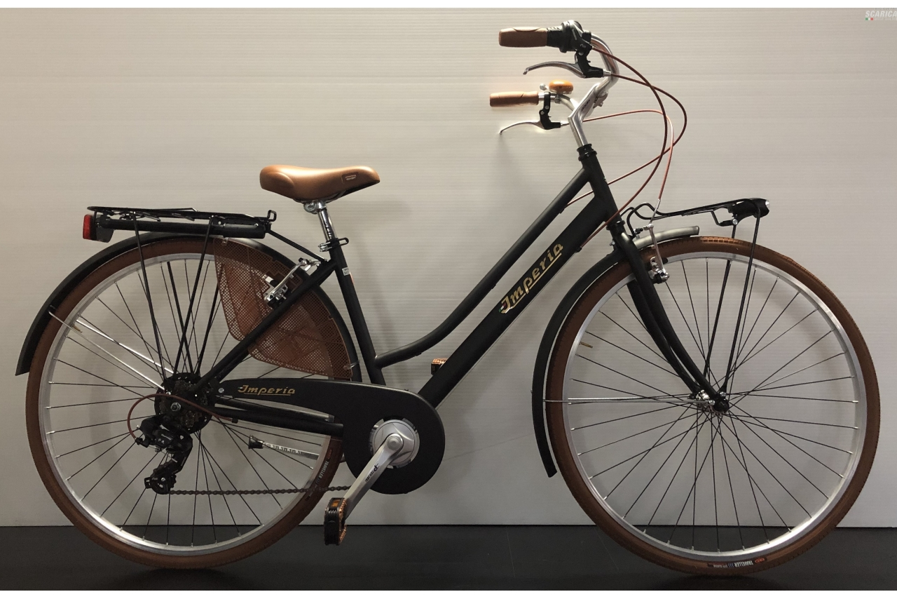 IMPERIA CITY RETRÒ DONNA 28 6V NERO - IMPERIA CICLI 3 IMPERIA CITY RETRÒ DONNA 28 6V NERO - IMPERIA CICLI