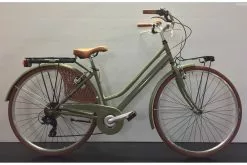 IMPERIA CITY RETRÒ DONNA 28 6V VERDE OLIVA - IMPERIA CICLI
